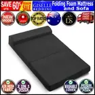 Giselle Bedding Folding Foam Mattress Portable Double Sofa Bed Mat Lounger Black
