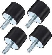 MUCKLILY 4 Pcs Rubber Mounts Vibration Isolators for Fitness Equipment Air Conditioners Generators Shock Absorbers for Noise Reduction and Efficient Performance