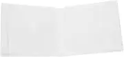 IMIKEYA Box Plastic DVD Storage Bag Case with Insertable Pages Disc CD Box for DVDs and More Reusable Media Pouch for Home School and Office Elegant White Design