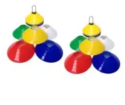 50Pcs Field Marking Marker Disc Cones Soccer Football Training Sports Saucer