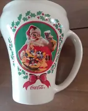 Vintage 1989, Coca-Cola Santa, Christmas, Holliday Mug,Cup..New Without Box