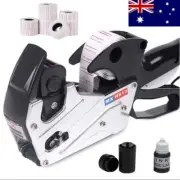 Price Tag Gun Labeller Pricing Machine Set With 10 Rolls Labels and Inks Roller