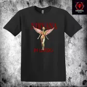 Nirvana "In Utero" Heavy Metal Rock Band Unisex Heavy Cotton T-SHIRT S-3XL