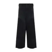 [Balenciaga] Balenciaga-Black Ripped Off Baggy Cotton Jeans-Uomo L STAND