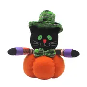 CX189005 Halloween Pumpkin Doll Party Prop Decorations(Black Cat)
