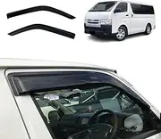 OAD4X4 Weathershields Compatible with Toyota Hiace 2005-2019, Injection Weather Shields Window Visors Wind Deflectors Sun Rain Guard 2PCS Set