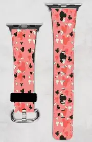 Mickey Heads Apple Watch Band NEW 38/40/41 & 42/44/45 Disney Pink