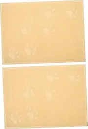 2pcs Pvc Cat Litter Mat Cat Mat Litter Mats Cat Litter Pads Cat Litter Mats Cat Litter Tray Mat Pvc Cat Litter Pad Pet Food Bowl Cats Cat Litter Rug Beige