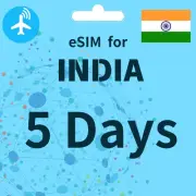 INDIA eSIM 5Days| 5GB/10GB/20GB | Data ONLY |