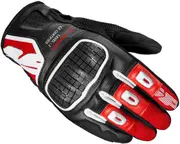 Spidi G-Warrior Motorcycle Gloves, black-red, Size L for Men Black Red