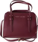 Marc Jacobs Little Big Shot Mulled Wine Leather Top Handle Bag, #M0016671-561