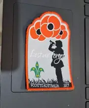 Scout Australia 2017 Lest We Forget Anzac Badge Patch