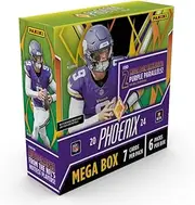 2024-25 Panini Phoenix NFL Football Mega Box – Retail Exclusive, 42 Cards, Color Blast Parallels, Rookie Cards, Official Trading Cards