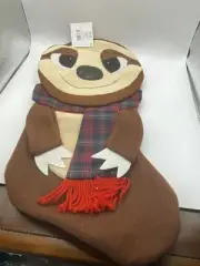 Hobby Lobby Woodland Creatures Otter Sloth Felt Christmas Stocking