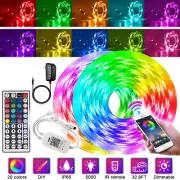 32.8ft Led Strip Bluetooth 5050 RGB Tape Music Sync Light Decor for Wall Bedroom