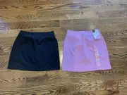 Members Mark Stretch Skort Lined Small Pink NWT and Black Bundle