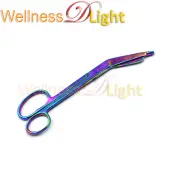 Lister Bandage Scissors 7.25" One Large Ring Multi/Rainbow color First Aid surgi