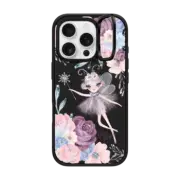 iPhone 16 Pro Impact Ring Stand Case MagSafe Compatible Winter Fairy Garden Floral by Nature Magick