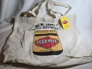Vegemite Tote Bag Shopper Reuse Happy Little New Tags Canvas Cloth