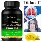 Mullein Leaf Capsules | 3500mg | 30/60/120 Caps | Support Lung Cleanse