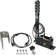 Parking Brake Bit SIM USB Handbrake Clamp With Bracket For Logitech Racing Games G25 G27 G29 T300 T500Assetto Corsa Dirty 2.0 4.0 Car Handbrake Lever(Black)