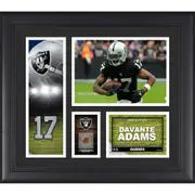"Davante Adams Las Vegas Raiders Framed 15"" x 17"" Player Collage with a Piece of Game-Used Ball"