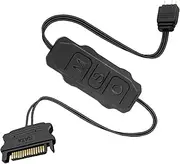 5V 3Pin ARGB Controller Sata 15-Pin to ARGB 3-Pin Power Supply Built-In Light Modes Led Male Connector Splitter Cable for Motherboard PC DIY ARGB Fans ARGB Light Strip Lighting Board