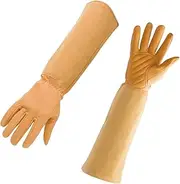 Long Gardening Gloves - Thorn Proof Gauntlet,Thorn Proof Rose Pruning Leather Garden Gloves with Forearm Protection for Cactus Rose