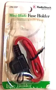 Radio Shack #270-1237 Automotive Inline Mini-Blade Fuse Holder NEW