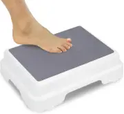 Bath Shower Step Stool (4.5") - Slip Resistant, Stackable, Indoor/Outdoor - Safe
