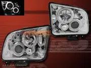 05-09 FORD MUSTANG DUAL CCFL HALO RIM PROJECTOR HEADLIGHTS CHROME (for: Ford)