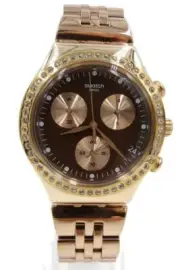 New Watch Irony PRECIOUS ROSE Steel Chronograph Women Watch YCG414G $250