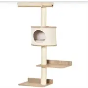 PawHut 4-Level Wall Mounted Cat Tree Activity Play Center w Condo