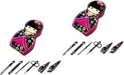 minkissy Sets Sturdy Manicure Tool Set Pedicure Kit Includes Nail Clippers File Earring Clip for Home Travel Easy to Carry Random