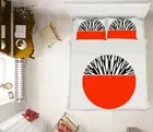 3D Red Semicircle 3508NA Bed Pillowcases Quilt Cover Duvet Boris Draschoff Fay