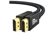 8K DisplayPort Cable 1.4 Braided Display Port Cable for Gaming Monitor Graphics 2m