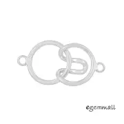 Sterling Silver 1-Strand Round Hook and Eye Clasp #99581