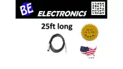 25ft. XLR 3-Pin Male / 1/4" Mono Male Microphone Cable