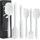 6 Piece Silicone Spatula Set - Heat Resistant Nonstick Spatulas Set