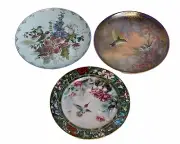 W.S George Hummingbird plate collection of 3 Beautiful Plates (2-4-2)