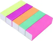 BAZEITFLOW 10Pcs Iridescent Nail Polishing Blocks Mini Buffing Strips for Manicure Safe Durable Nail Art Files Salon Use