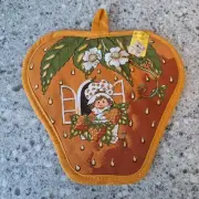 Vintage Strawberry Shortcake Orange Hot Pad Potholder NWT Kmart
