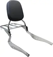 YHMOTO Motorcycle Passenger Backrest Sissy Bar with Luggage Rack for Suzuki Intruder Volusia VL800 2001-2011,Suzuki Boulevard C50 2005-2011