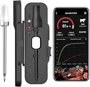 ARMEATOR ONE Smart Wireless Meat Thermometer - 72Hr Battery, 500°C Heat Resistant, 70M Range, Bluetooth 5.3, Ultra-Fine 5.5mm Probe, iOS/Android App, for BBQ, Grill, Oven, Smoker