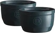 Emile Henry EH 2 RAMEKINS SET BLU FLM 10CM