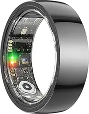 Smart Rings for Women Men Heart Rate Monitor Sleep Tracker Blood Pressure Blood Oxygen Fitness Tracker Step Counter Calories Smart Ring for Android iOS Phones, No App Subscription