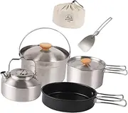 Zxpjkyu Camping Cookware Cooking Set Including Carrying Bag for Picnic Backpacking Survival