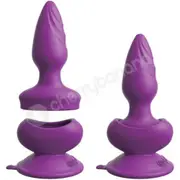 3some Wall Banger Vibrating Purple Plug With Suction Cup Base
