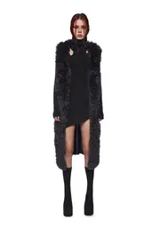 [DARKER WAVS] Fader Distressed Knit Duster
