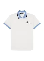 Versace Kids Logo Piqué Cotton Polo Shirt (8-14 Years) - White - 14YR (14 Years) 14YR (14 years)